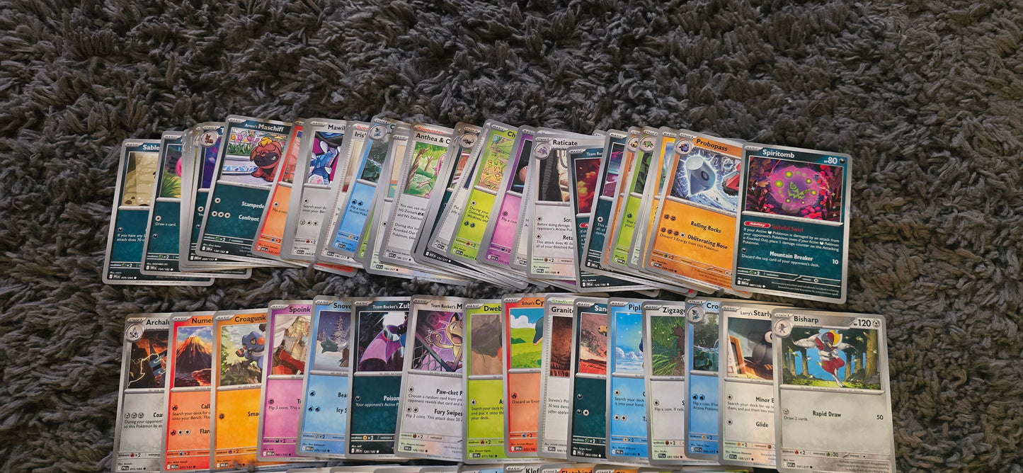 100 Random Pokémon Bulk Cards – Non Holographic – Mixed Sets