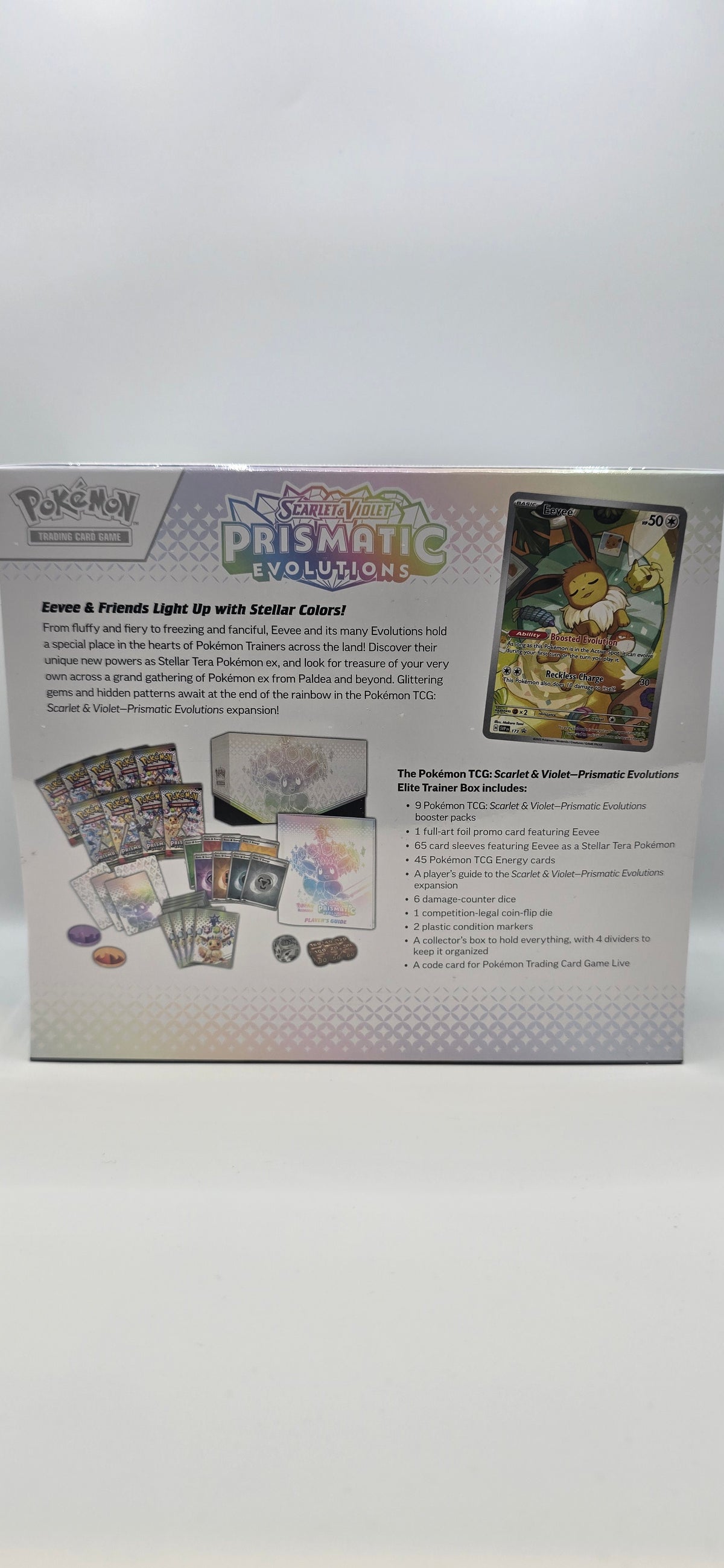 Pokémon TCG Scarlet & Violet Prismatic Evolutions Elite Trainer Box – Sealed