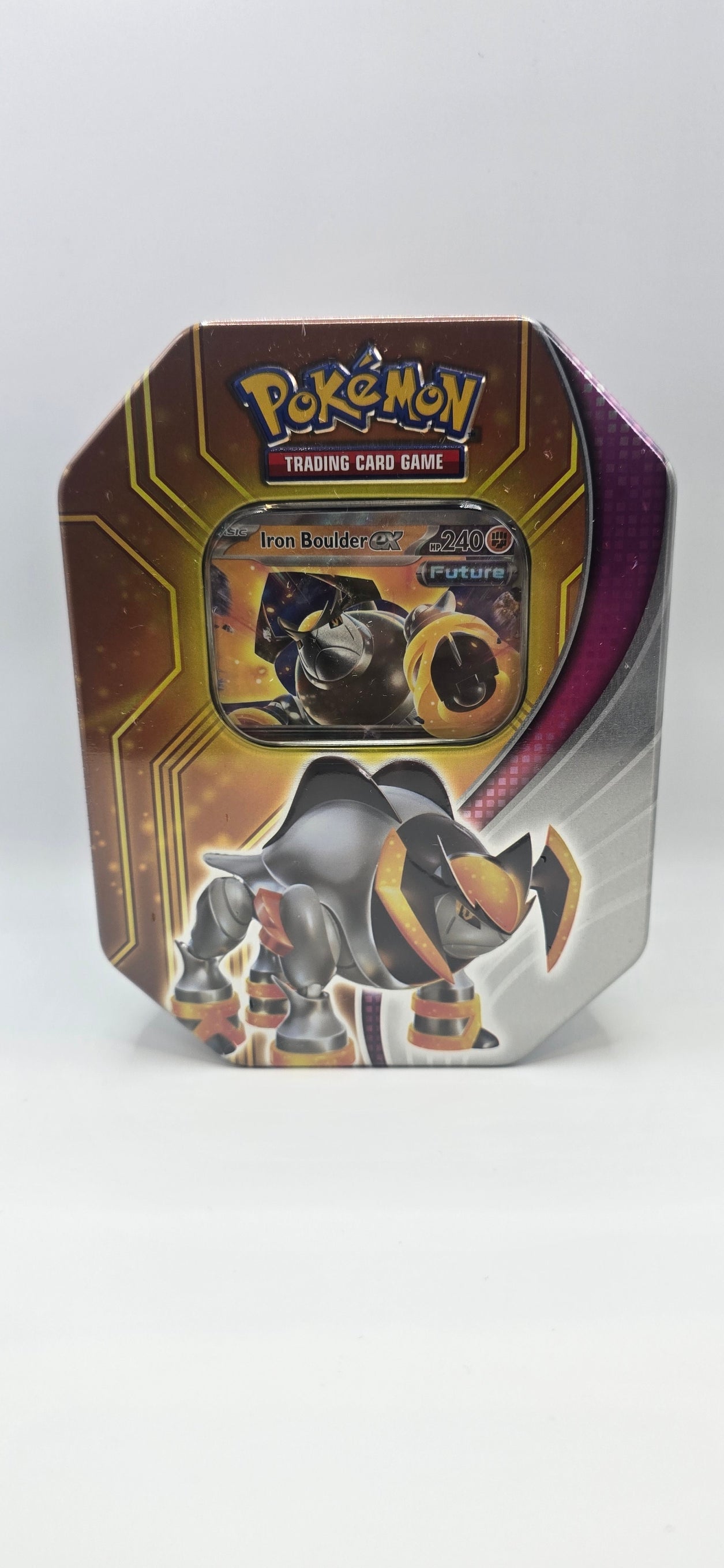 Pokémon TCG: Iron Boulder ex Paradox Destinies Tin