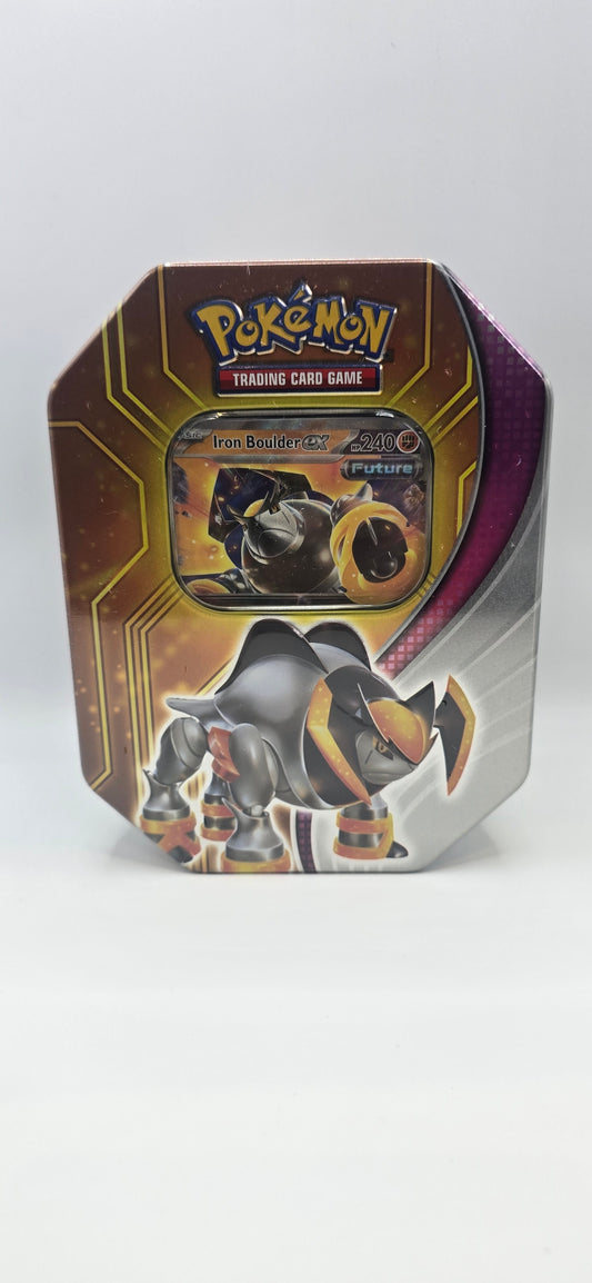 Pokémon TCG: Iron Boulder ex Paradox Destinies Tin