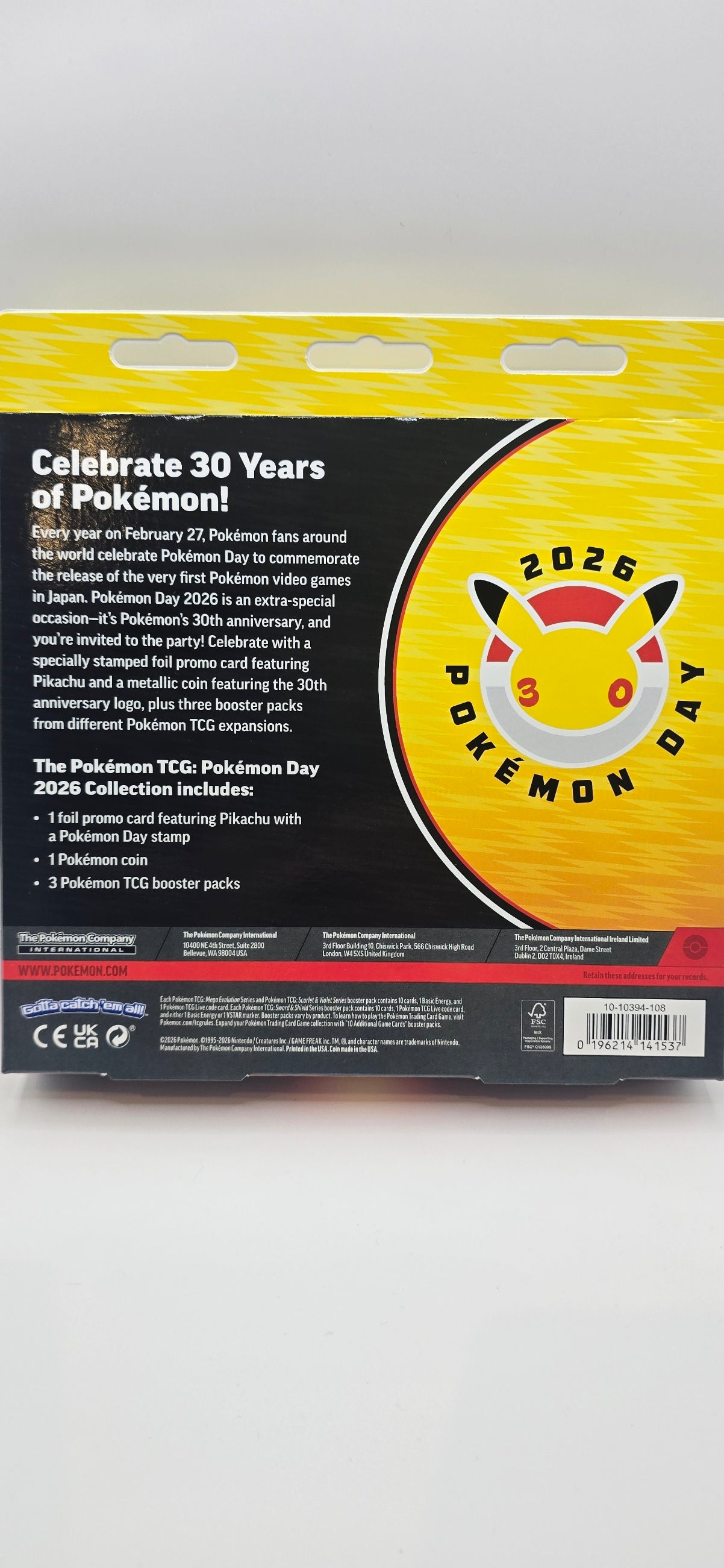 Pokémon TCG: Pokémon Day 2026 Collection Box – 30th Anniversary Edition