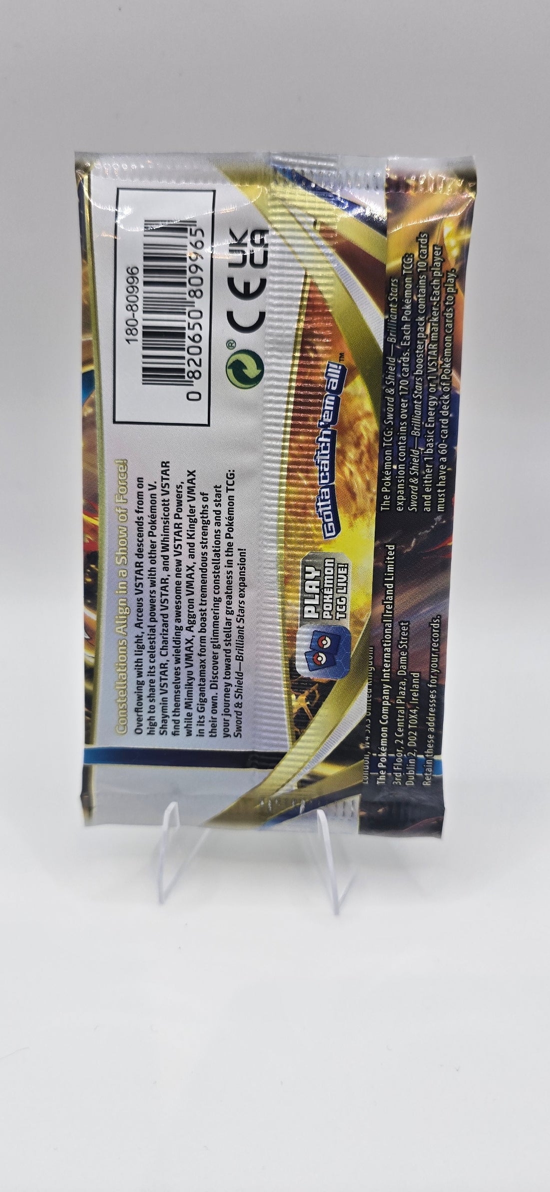 Pokémon TCG: Brilliant Stars Booster Pack (Random Artwork)