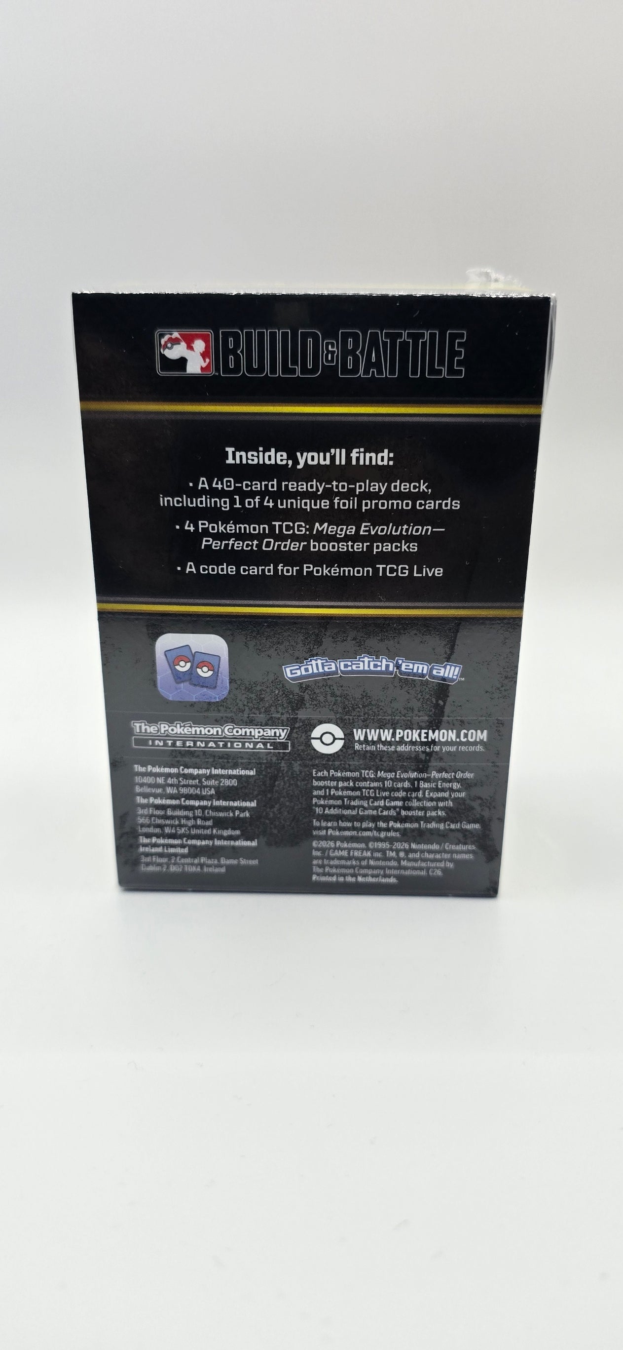 Pokémon TCG: Mega Evolution-Perfect Order Build & Battle Box