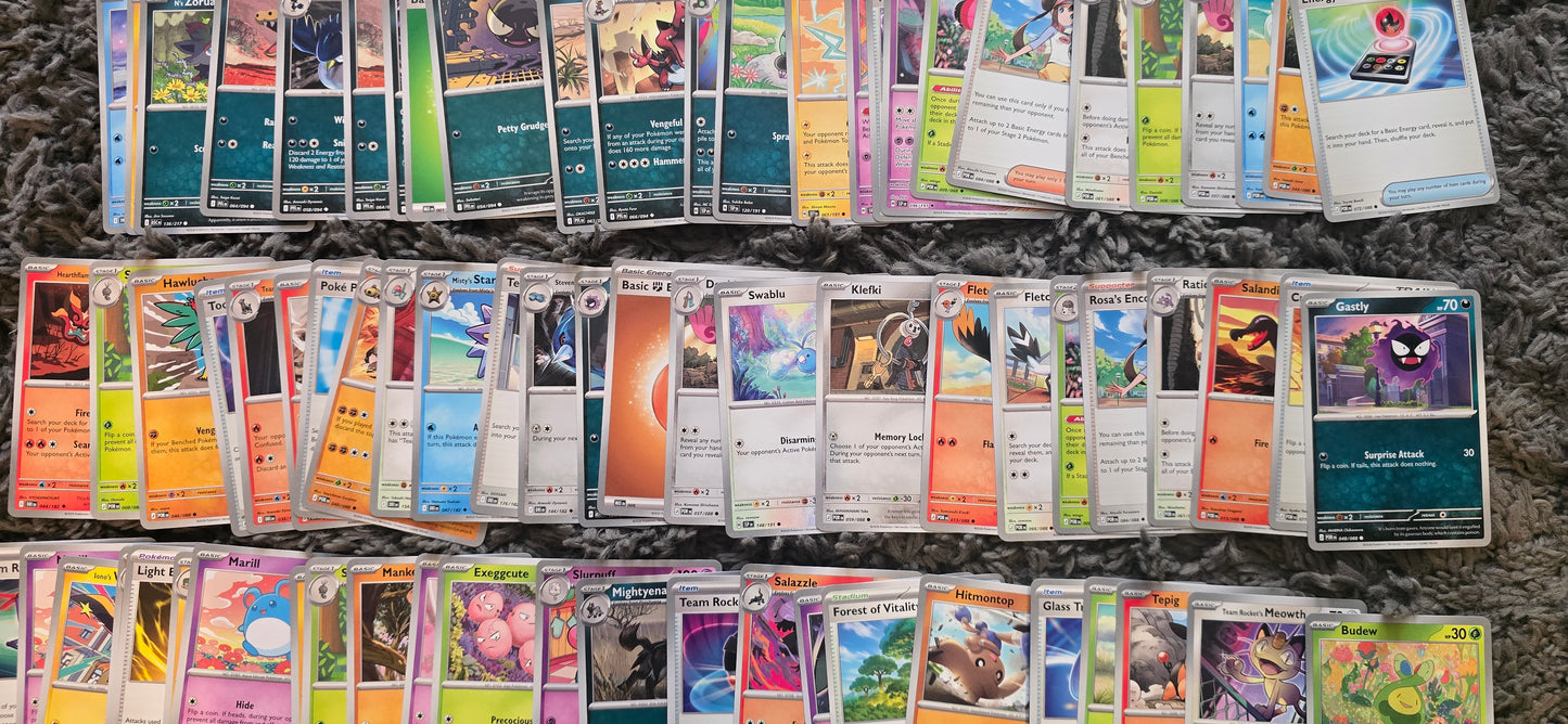 100 Random Pokémon Bulk Cards – Non Holographic – Mixed Sets