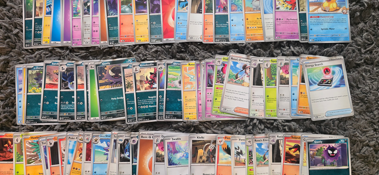 100 Random Pokémon Bulk Cards – Non Holographic – Mixed Sets