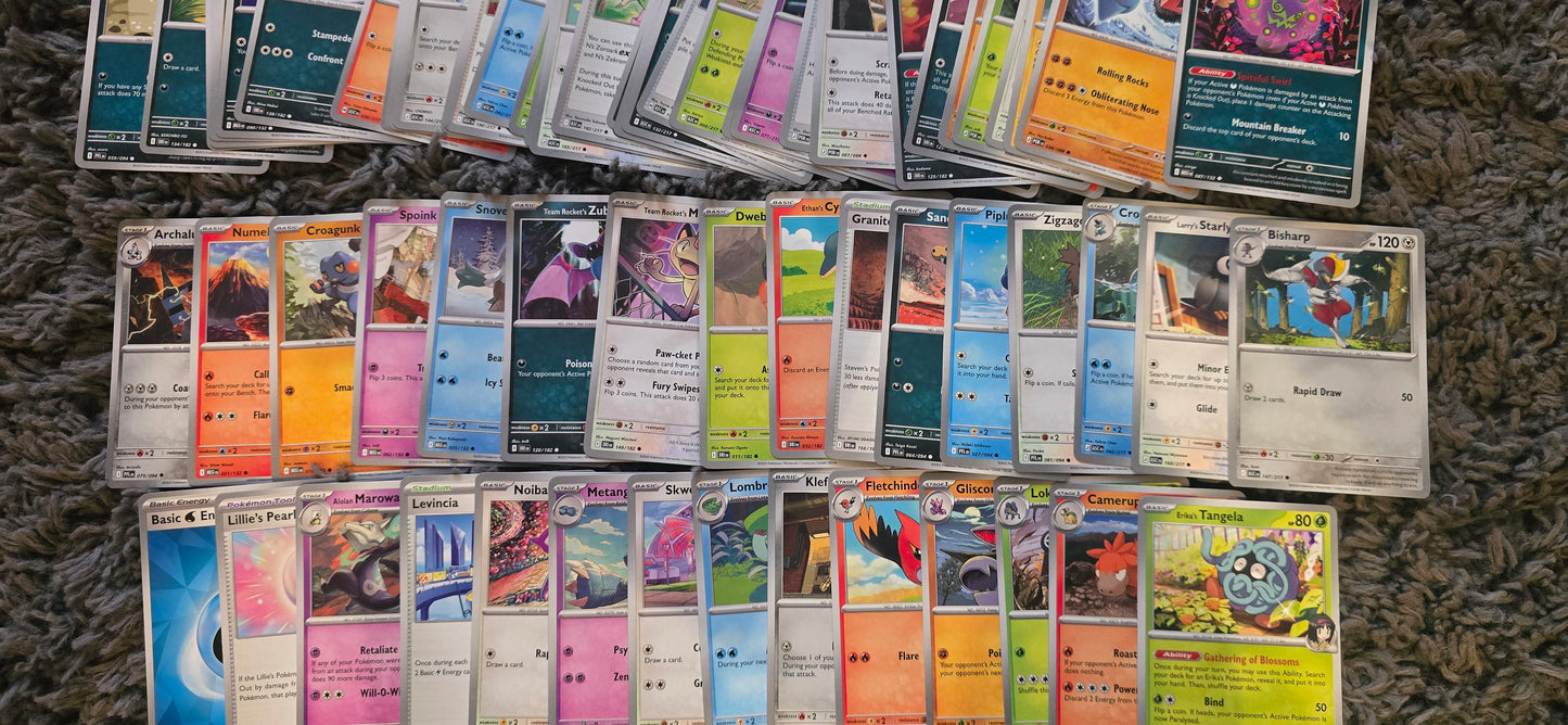 100 Random Pokémon Bulk Cards – Non Holographic – Mixed Sets