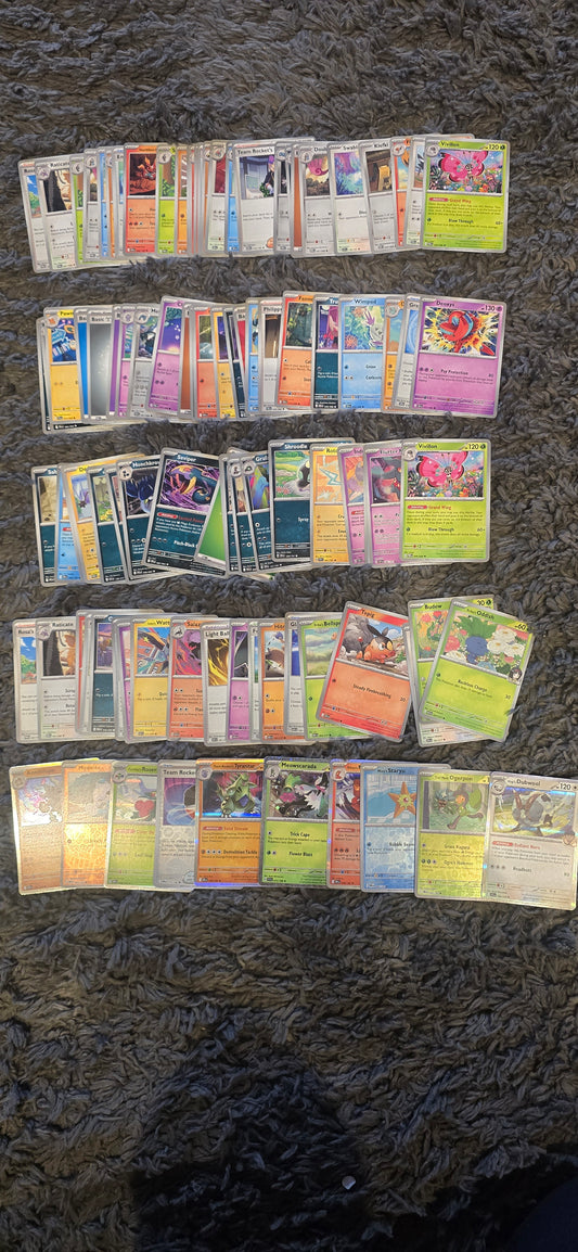 100 Random Pokémon Cards + 10 Holo/Reverse Holo Cards – Genuine Pokémon TCG Bulk
