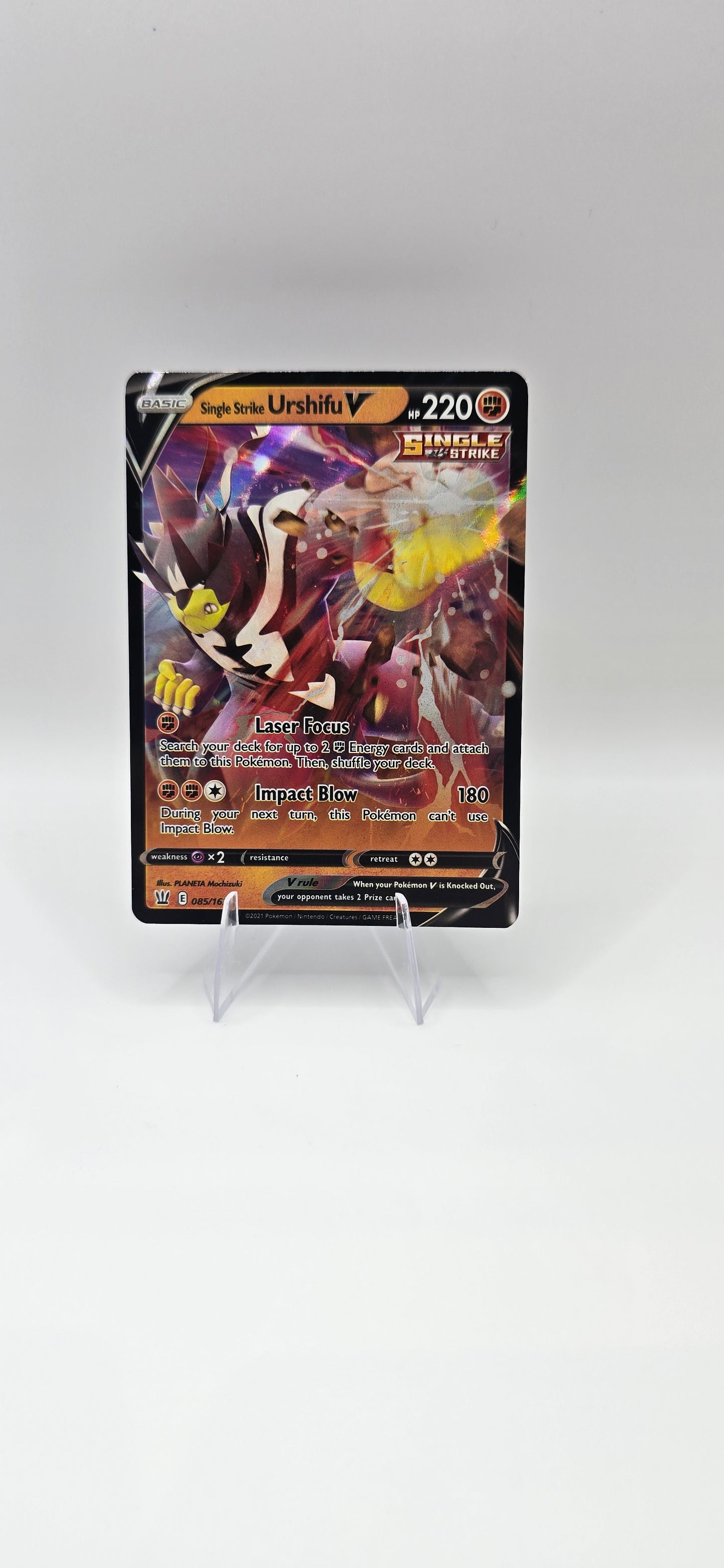 Single Strike Urshifu V 085/163 – Ultra Rare – Pokémon Card