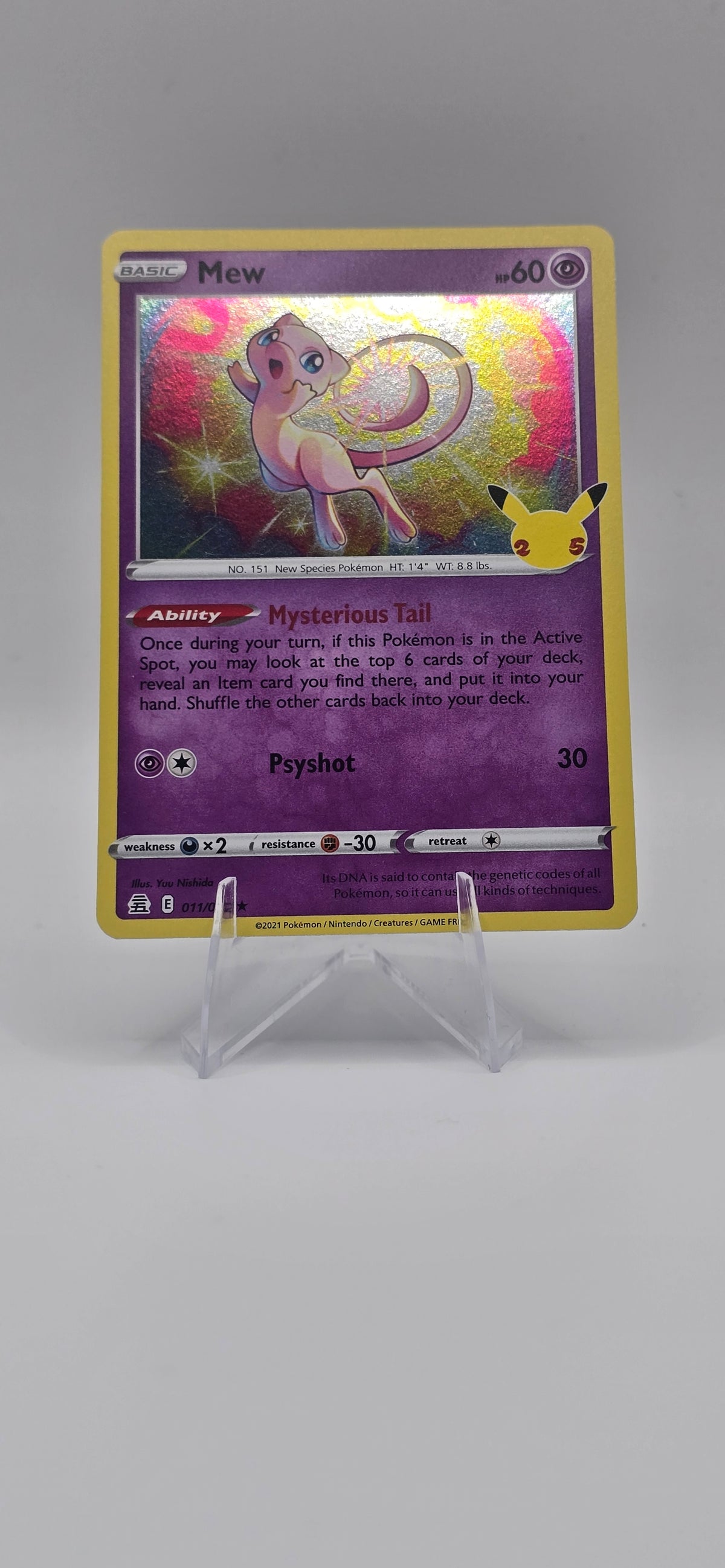 Mew 011/025 – Celebrations 25th Anniversary – Holo Rare