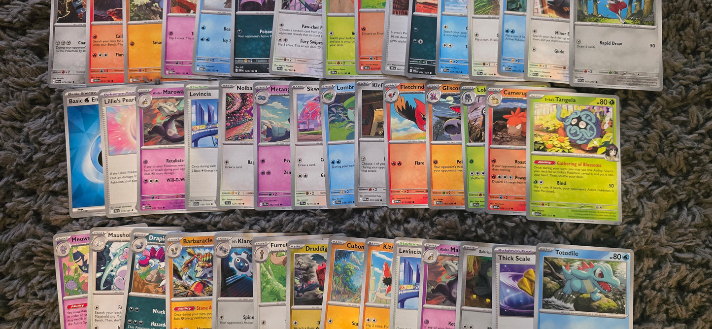 100 Random Pokémon Bulk Cards – Non Holographic – Mixed Sets