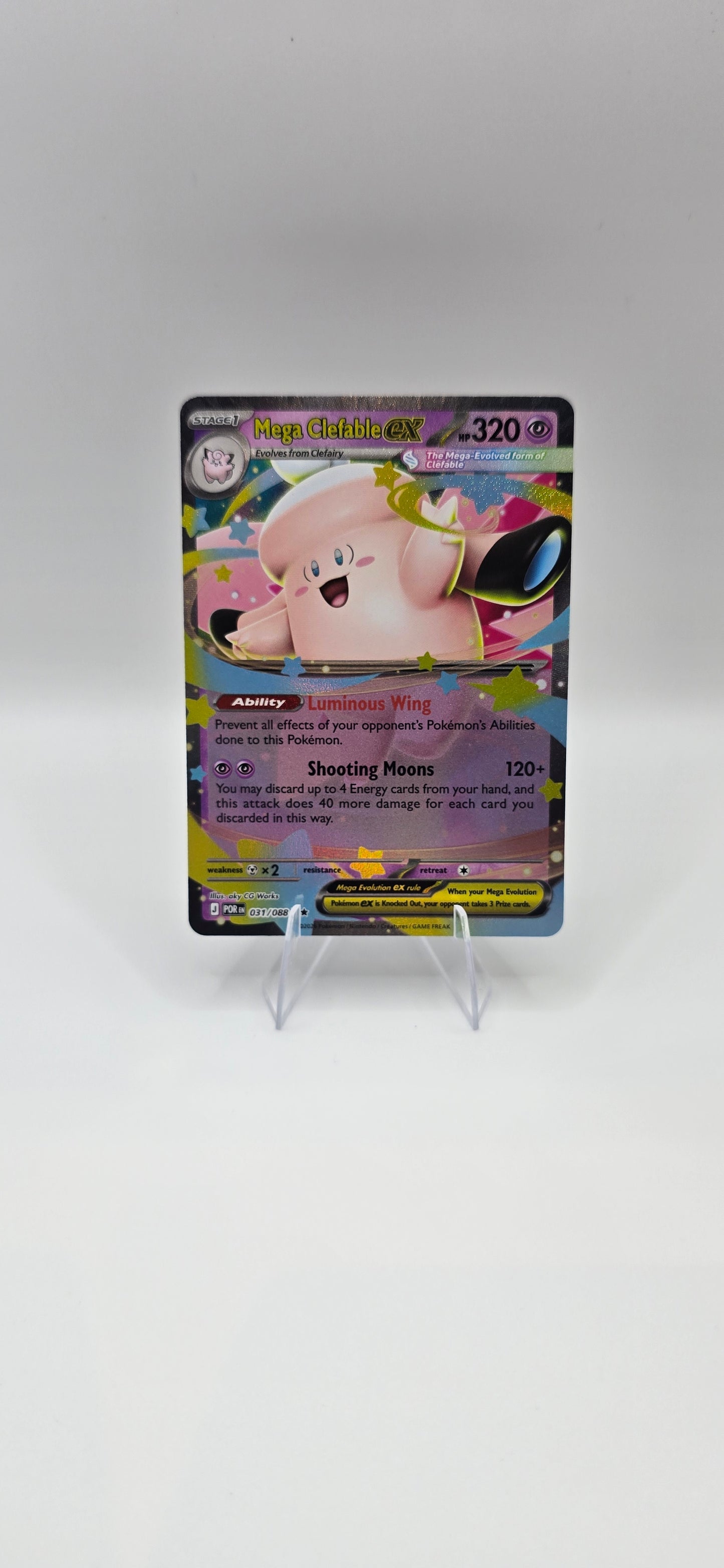 Mega Clefable ex 031/088 – Pokémon Card