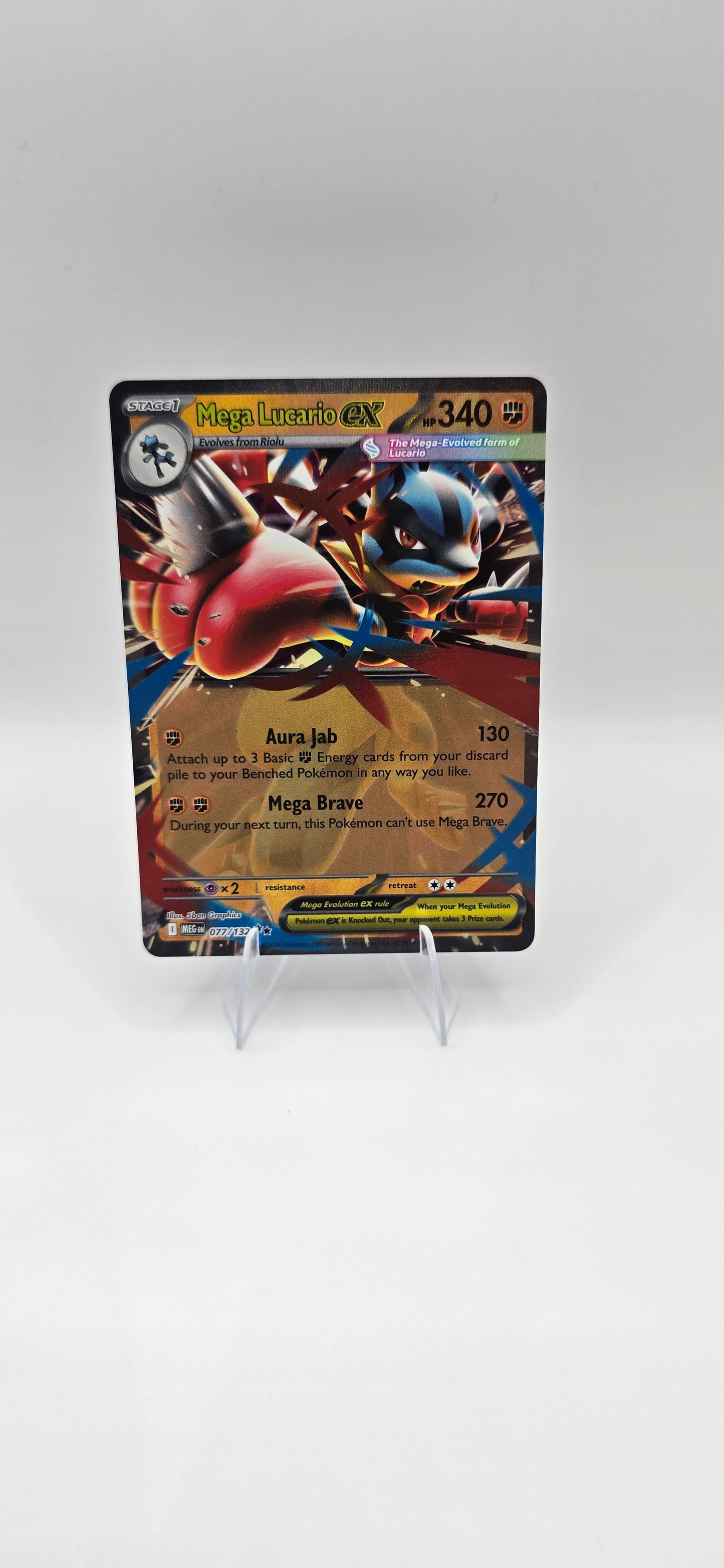 Mega Lucario ex 077/132 – Pokémon Card